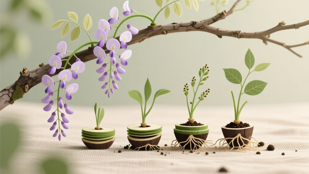Layering Wisteria for Easy Propagation