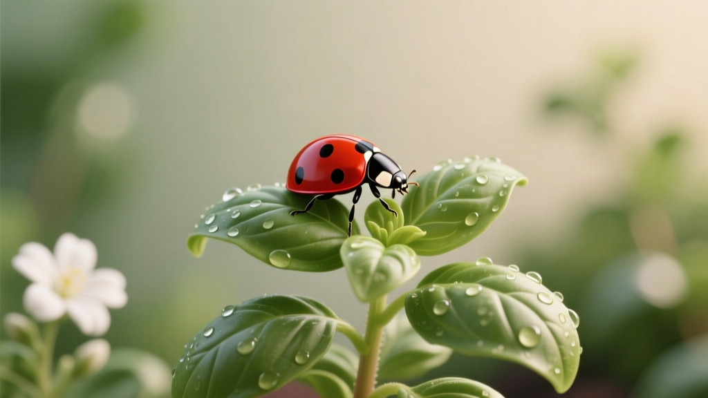Ladybugs for Aphid Control on Basil