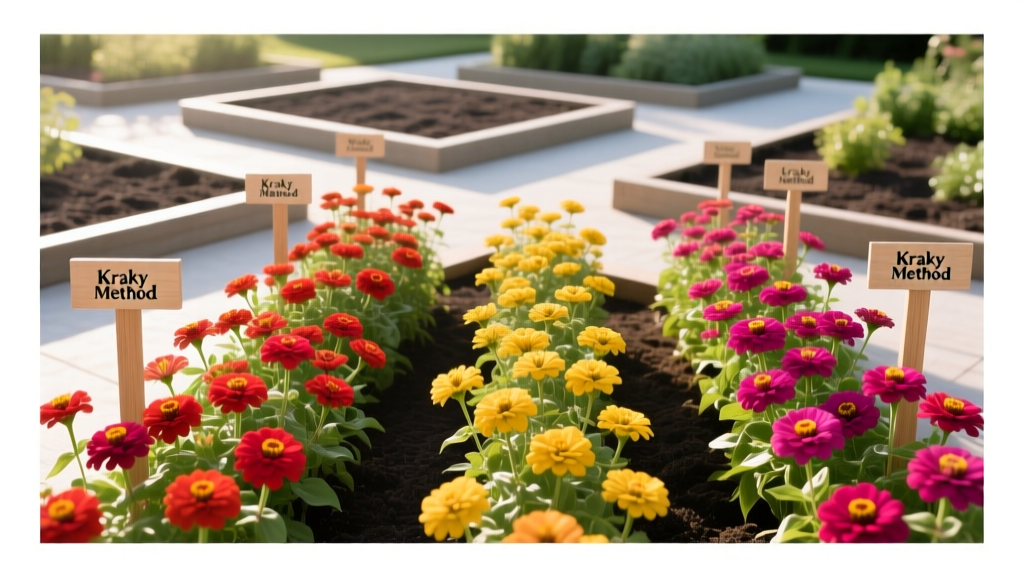 Kraky Method for Growing Zinnias
