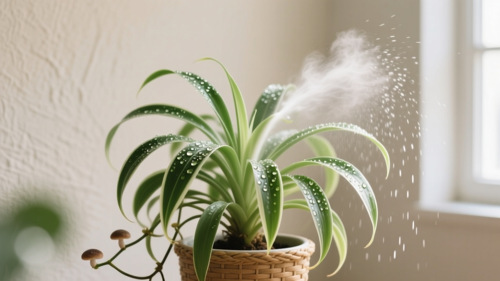 Milk Spray for Fungal Prevention on Spider Plants