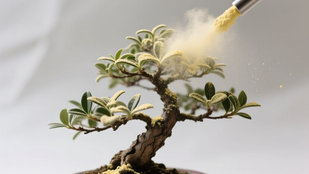 Sulfur Dust for Powdery Mildew on Bonsai