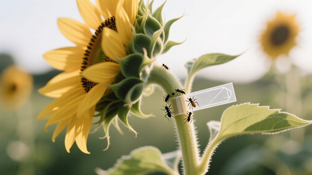 Sticky Trap Strategy for Sunflowers Pests
