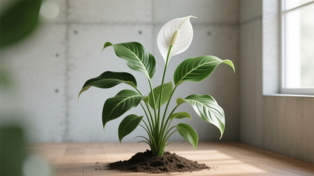 Thinning Out Peace Lilies to Improve Airflow