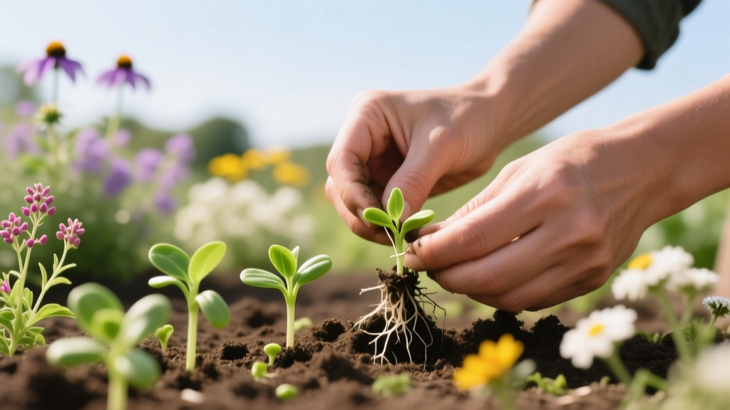 Thinning Pollinator Gardens Seedlings Without Waste