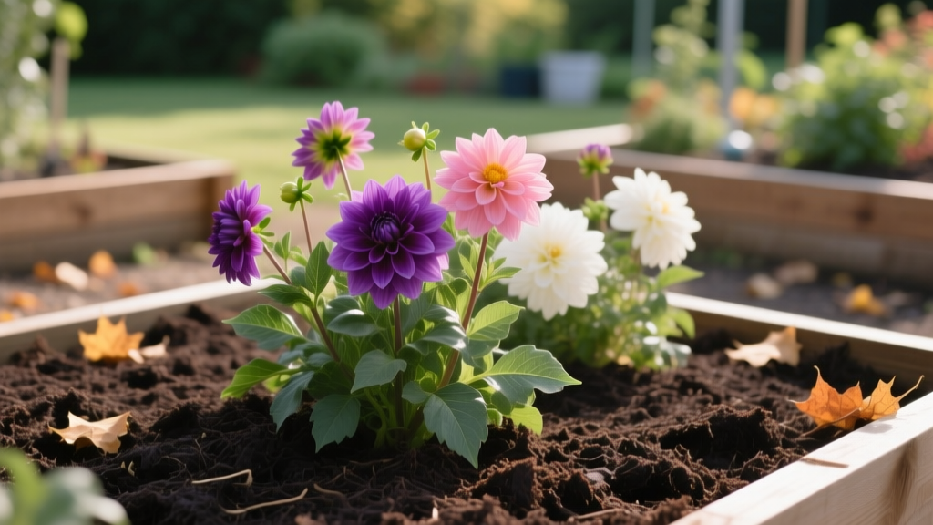Using Leaf Mold as Mulch for Dahlias