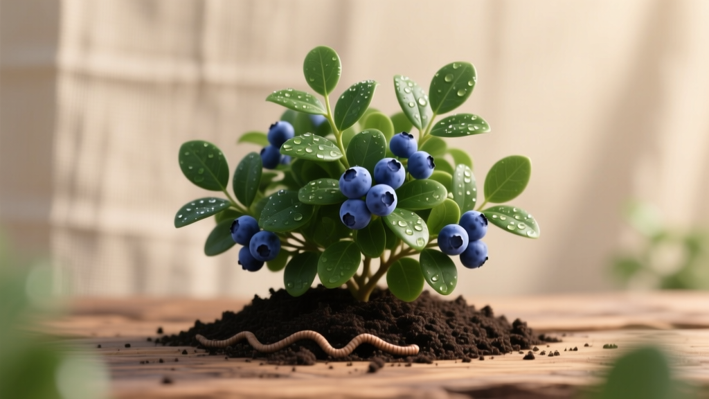 Vermicompost Top-Dressing for Blueberries