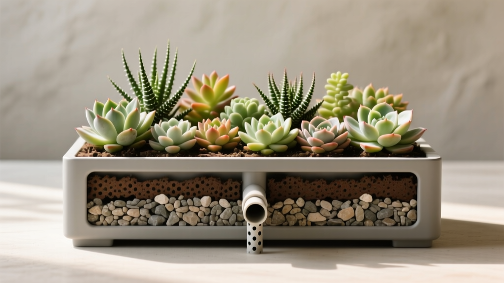 Wicking Bed Setup for Succulents