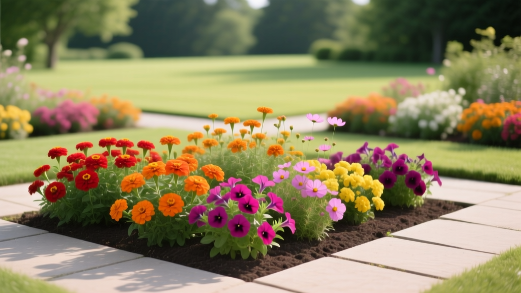 Adding Summer Color with Annual Flower Beds