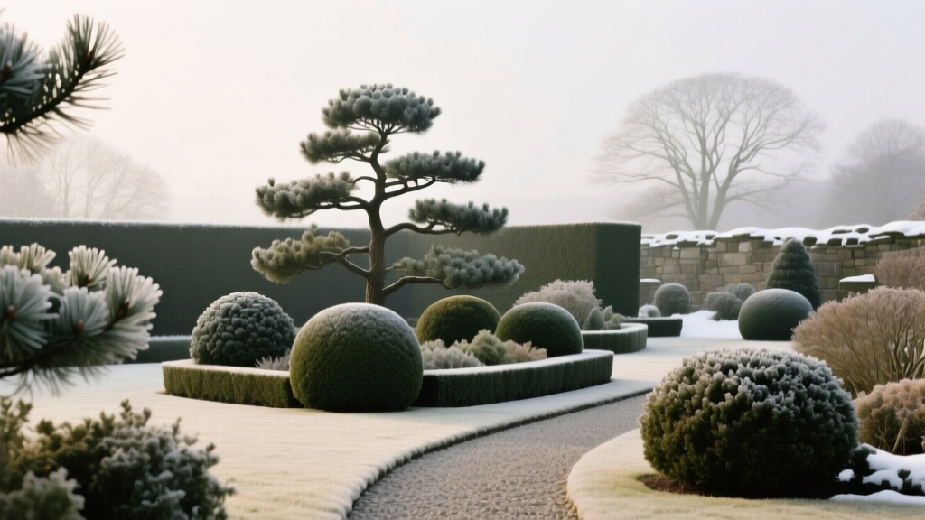 Adding Winter Interest with Evergreen Structure