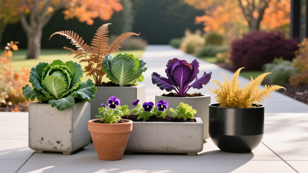 Fall Container Garden Transition to Cool-Season Plants