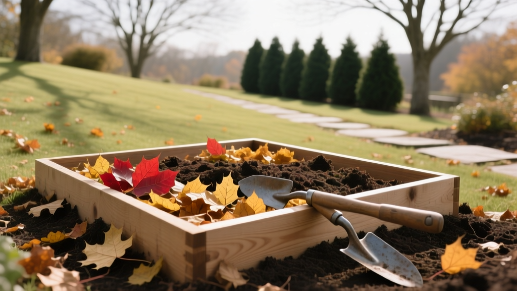 Fall Garden: Building a Leaf Mold Bay for Spring Mulch