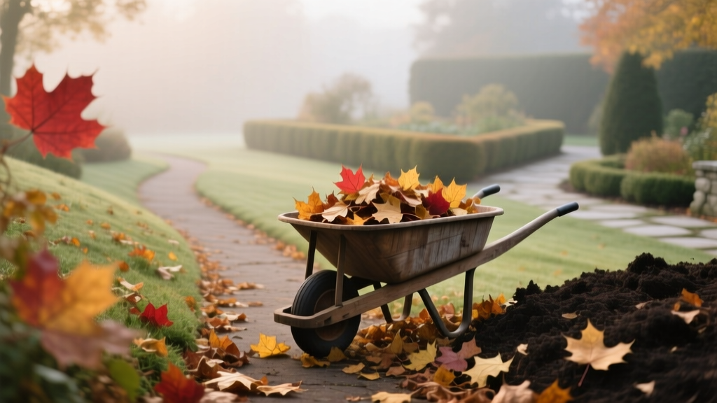Fall Garden: Leaf Collection for Mulch and Compost