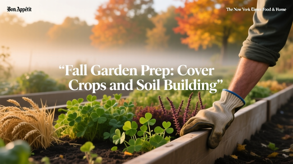 Fall Garden Prep: Cover Crops and Soil Building