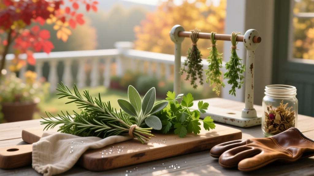 Fall Garden: Preserving Herbs by Drying and Freezing