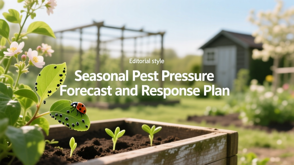 Seasonal Pest Pressure Forecast and Response Plan