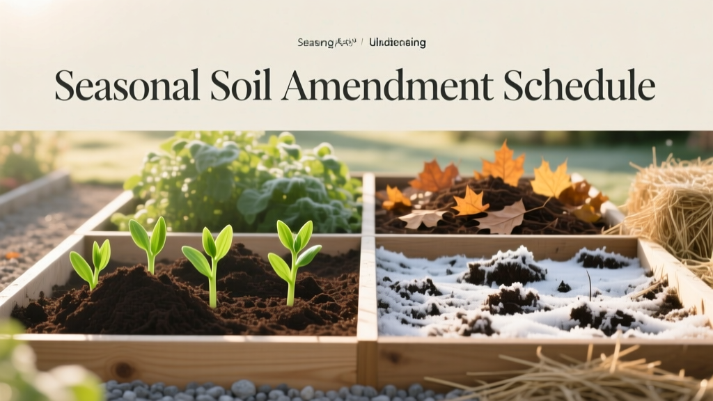 Seasonal Soil Amendment Schedule