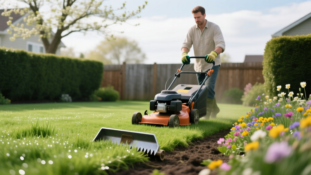 Spring Garden: First Mow and Lawn Edging Tips