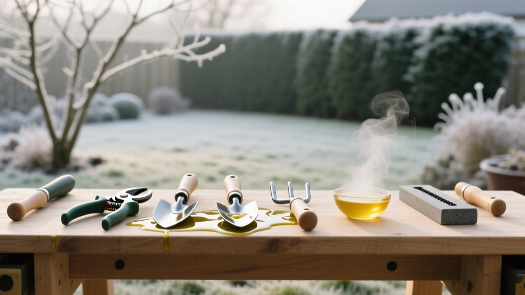 Winter Garden: Sharpening and Oiling Garden Tools