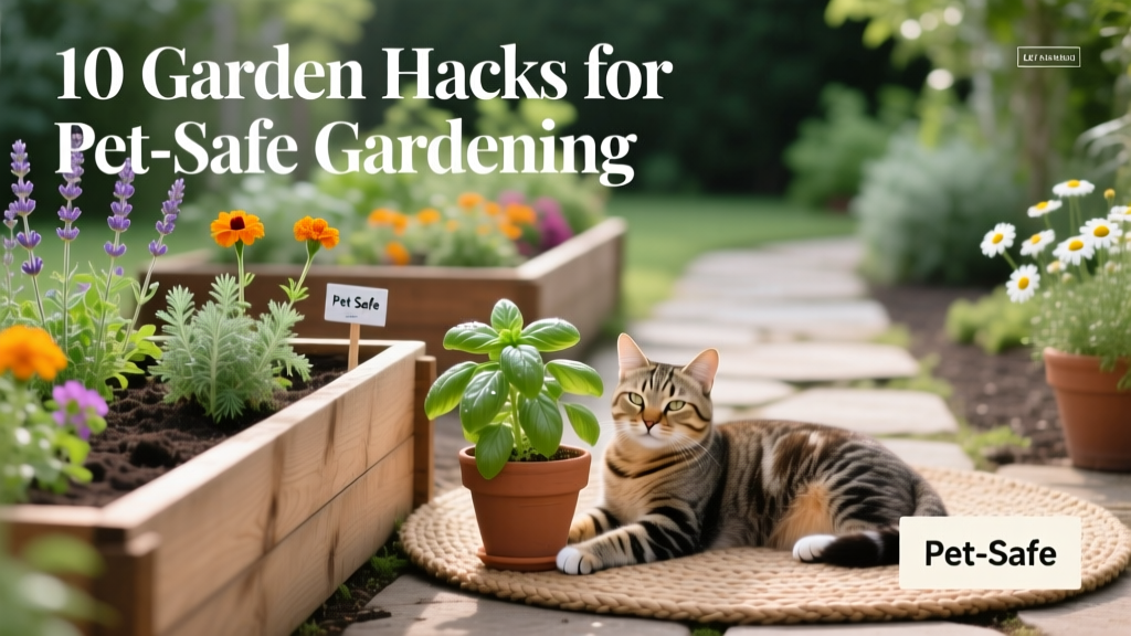 10 Garden Hacks for Pet-Safe Gardening