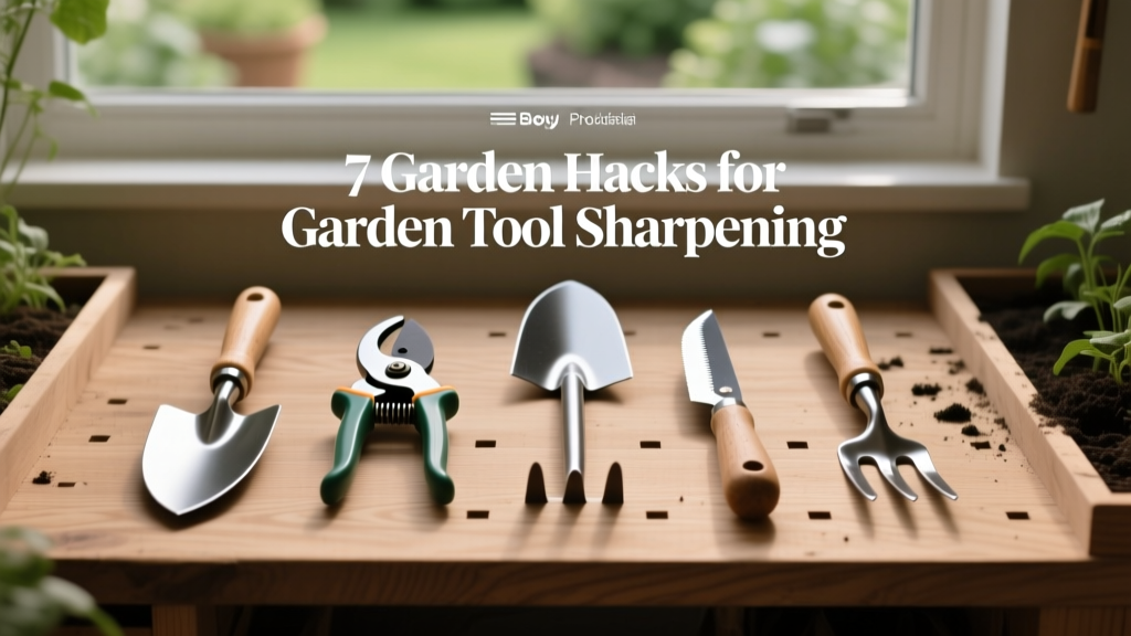 7 Garden Hacks for Garden Tool Sharpening