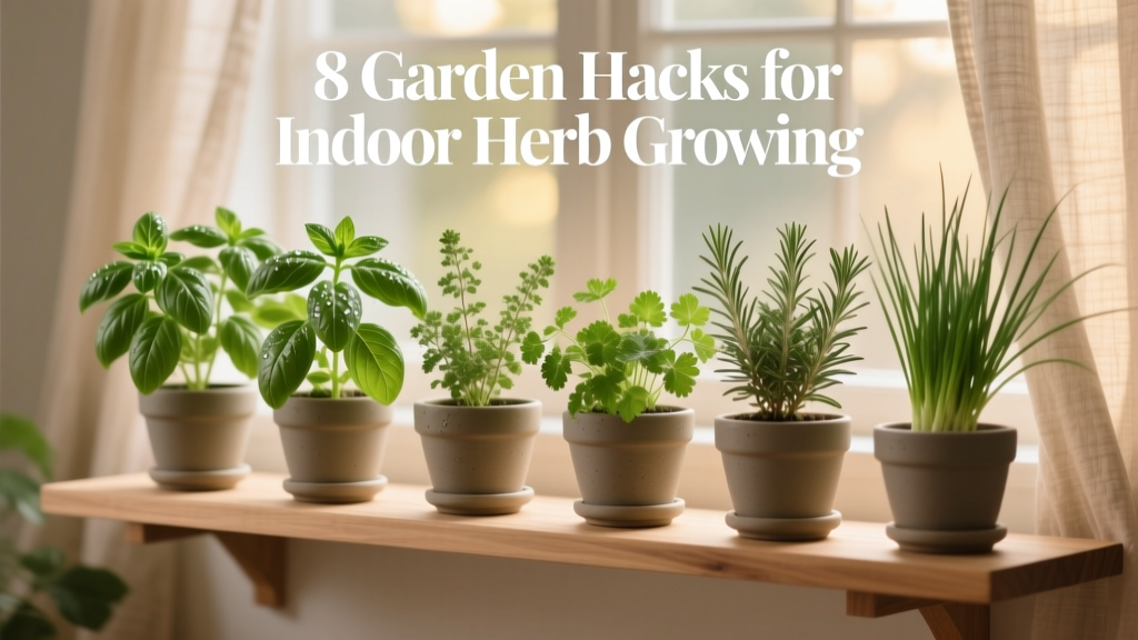 8 Garden Hacks for Indoor Herb Growing