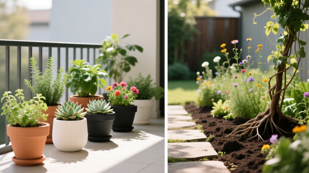 Container Gardening vs Ground Planting Comparison