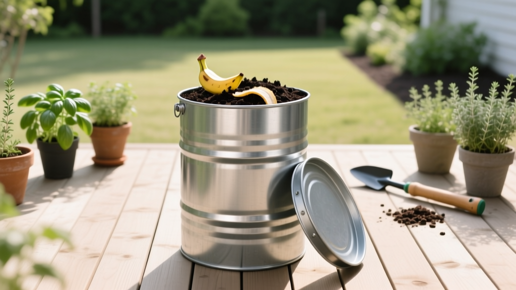 DIY Compost Tumbler from a Barrel