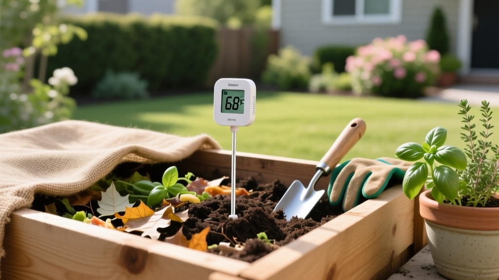 DIY Garden Compost Thermometer Setup