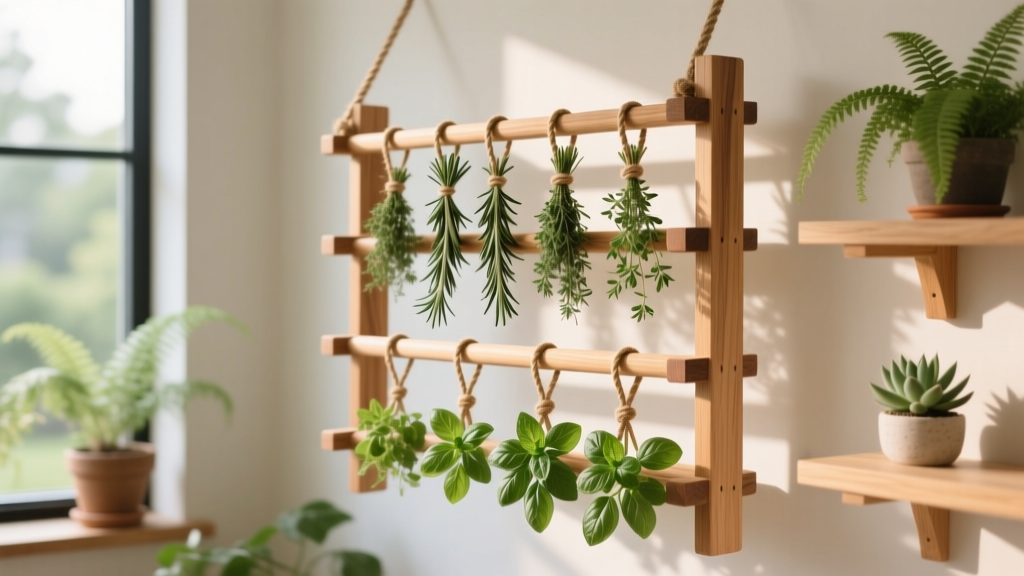 DIY Garden Drying Rack for Herbs