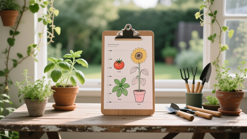 Making a Garden Plant Height Chart
