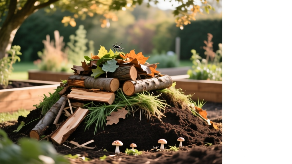 Making a Hugelkultur Mound from Yard Waste