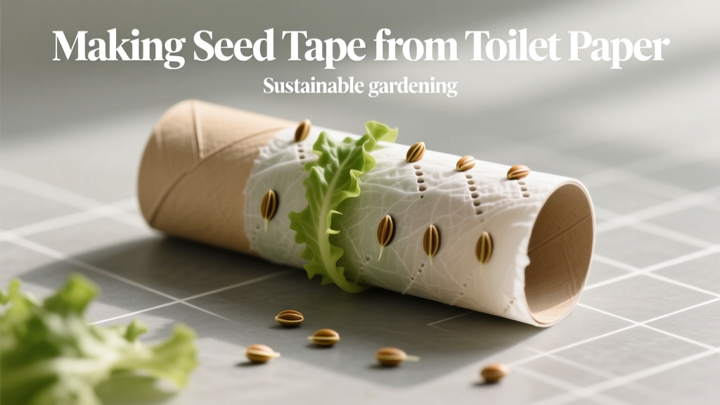 Making Seed Tape from Toilet Paper