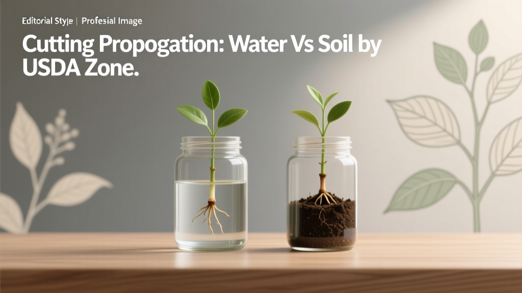 Cutting Propagation: Water vs Soil by USDA Zone