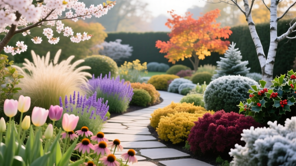 Four-Season Garden Design: Plants That Keep Your Yard Beautiful Year-Round
