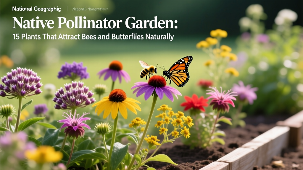 Native Pollinator Garden: 15 Plants That Attract Bees and Butterflies Naturally