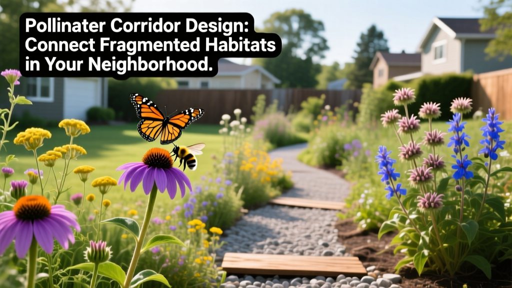 Pollinator Corridor Design: Connect Fragmented Habitats in Your Neighborhood