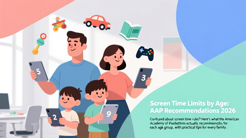 Screen Time Limits by Age: AAP Recommendations 2026
