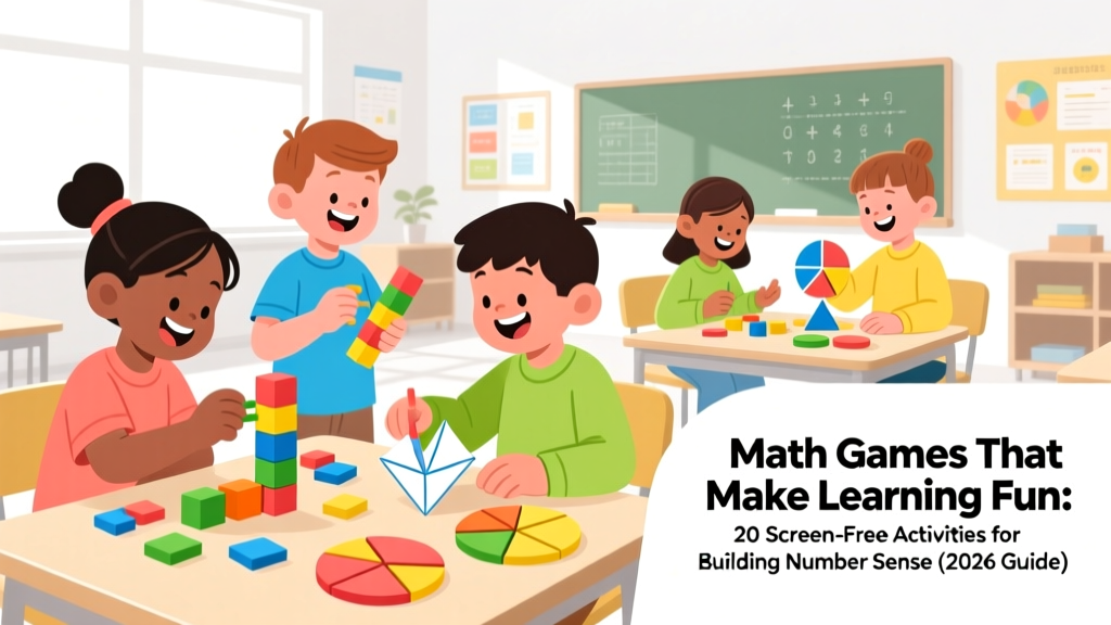 Math Games That Make Learning Fun: 20 Screen-Free Activities for Building Number Sense (2026 Guide)