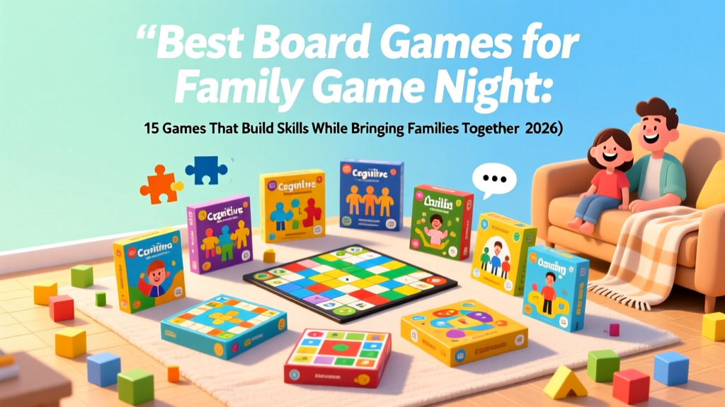 Best Board Games for Family Game Night: 15 Games That Build Skills While Bringing Families Together (2026)