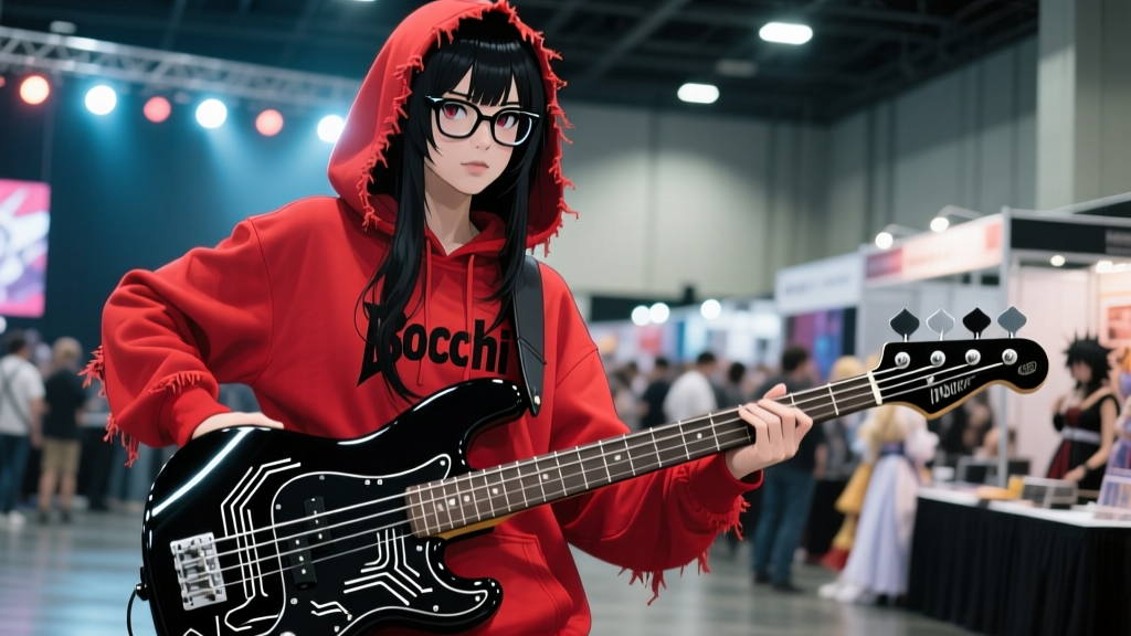 Bocchi the Rock Cosplayers Switch to CNC Bass