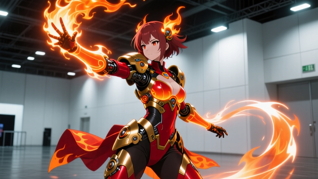 Promare Fire Effects Break Cosplay Lighting