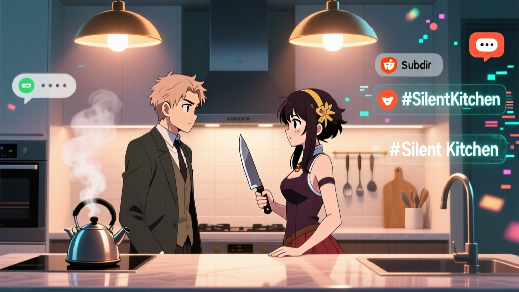Spy x Family S3E12 Silent Kitchen Scene