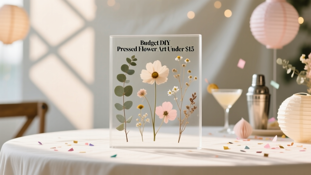 Budget DIY Pressed Flower Art Under $15