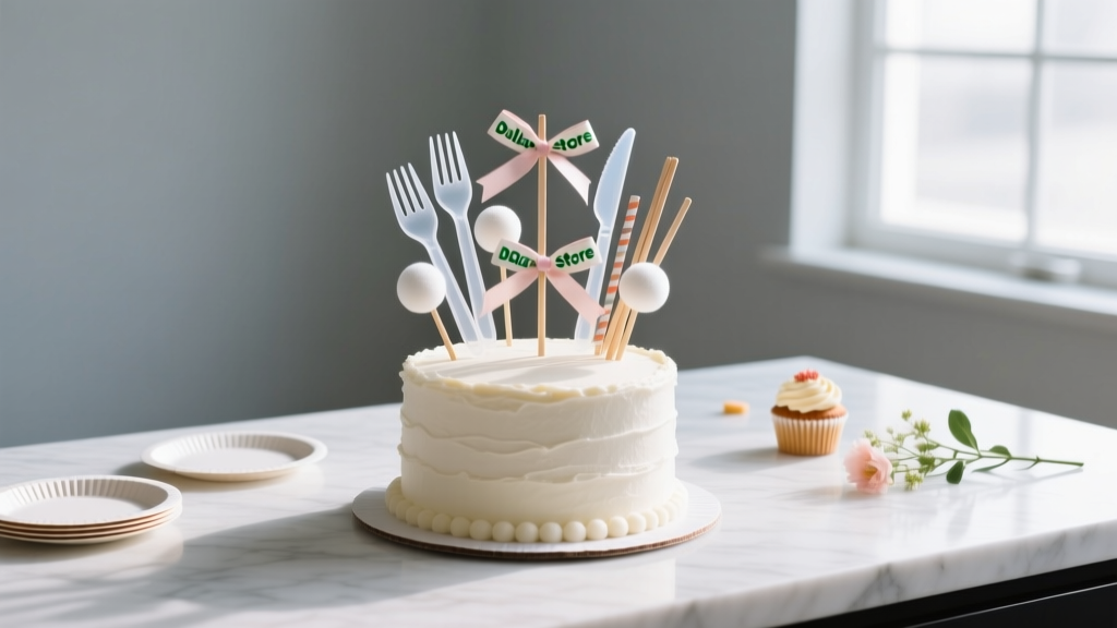 DIY Cake Toppers with Dollar Store Supplies