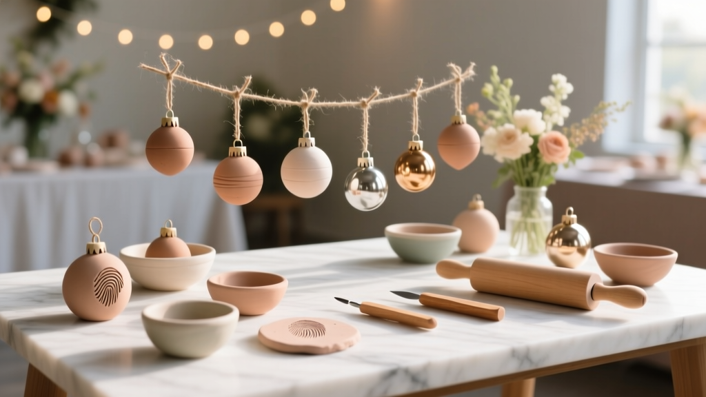 DIY Clay Ornaments Party Favors