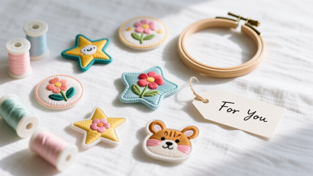 DIY Embroidered Patches Party Favors