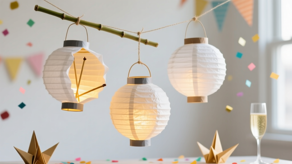 DIY Paper Lanterns with Dollar Store Supplies