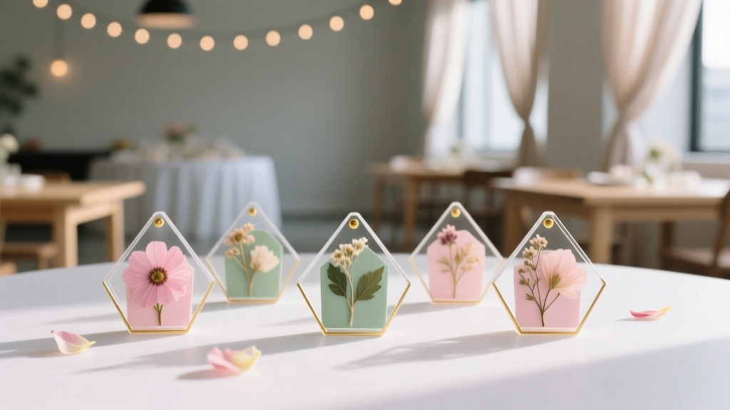 DIY Pressed Flower Art Party Favors