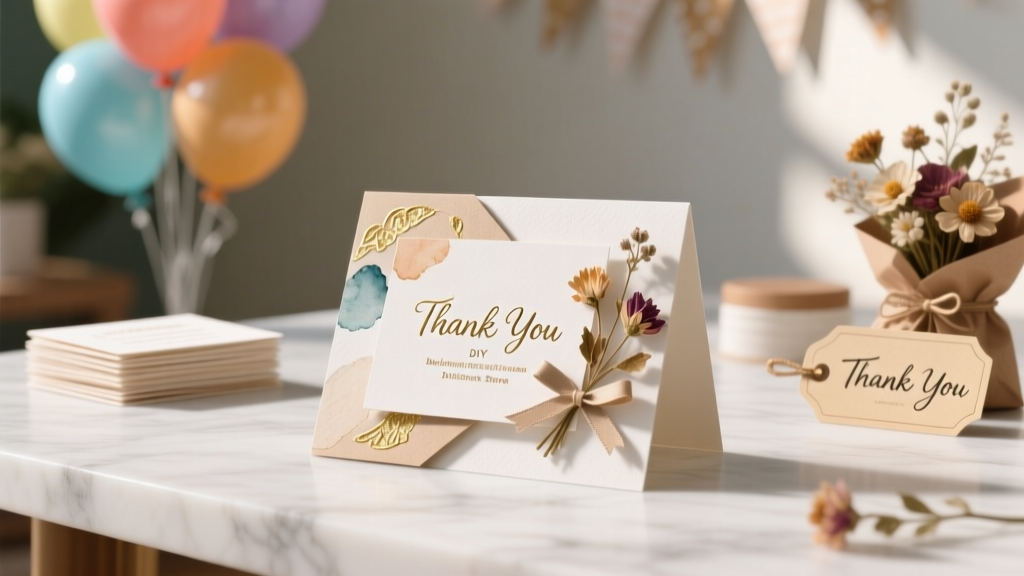 DIY Thank You Cards with Dollar Store Supplies