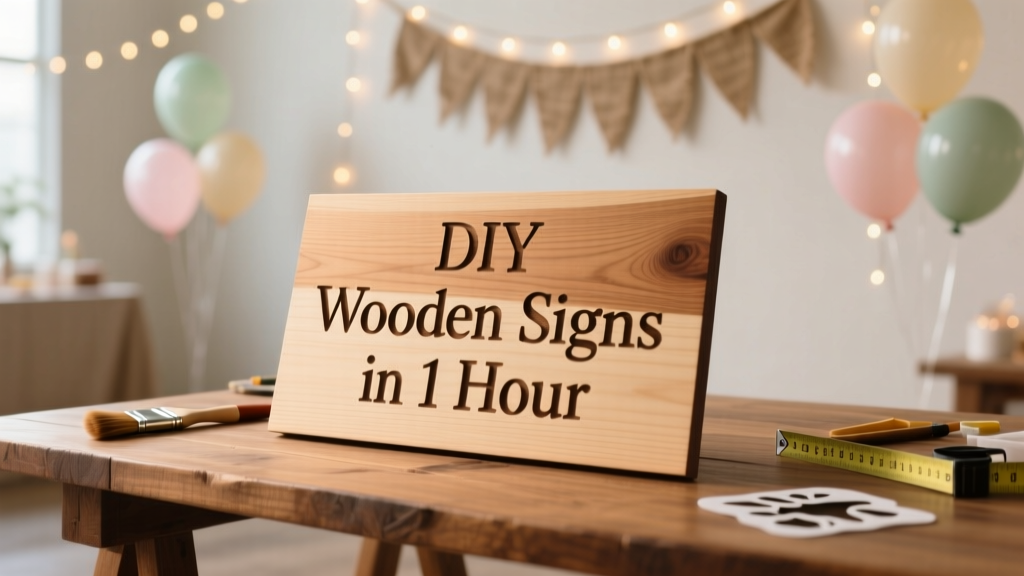 DIY Wooden Signs in 1 Hour
